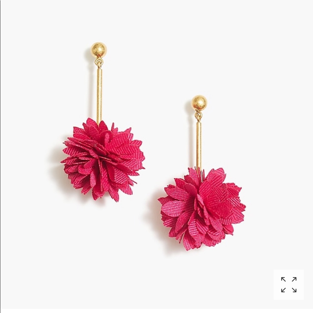 PINK J crew Blossom drop earrings